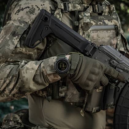 5 - Тактичний годинник з компасом 2095 Army M-Tac. Олива