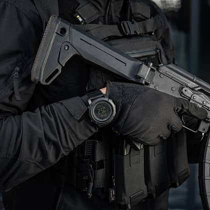 5 - Тактичний годинник з компасом 2095 Army M-Tac. Чорный