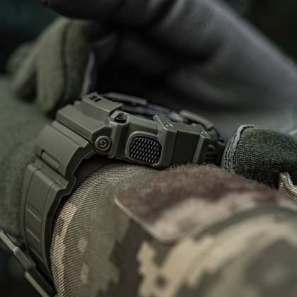 9 - Тактичний годинник з компасом 2233 Army M-Tac. Олива