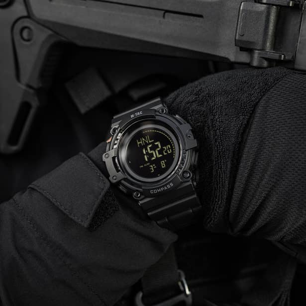 5 - Тактичний годинник з компасом 2233 Army M-Tac. Черный