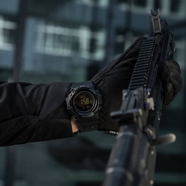 7 - Тактичний годинник з компасом 2233 Army M-Tac. Черный