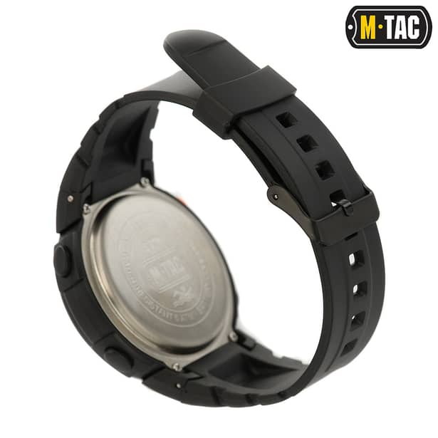 3 - Тактичний годинник з компасом M-Tac. Чорний