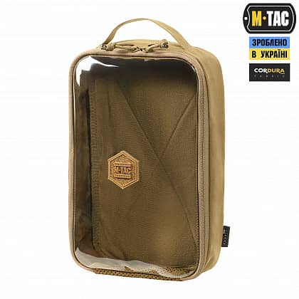 1 - Органайзер утилітарний прозорий Elite Large Gen.II M-Tac. Койот