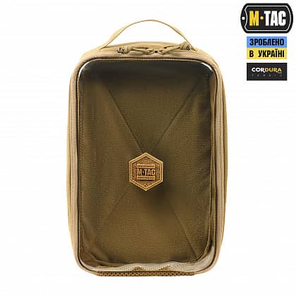 2 - Органайзер утилітарний прозорий Elite Large Gen.II M-Tac. Койот
