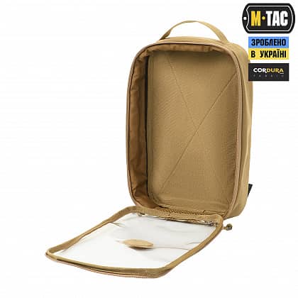 3 - Органайзер утилітарний прозорий Elite Large Gen.II M-Tac. Койот