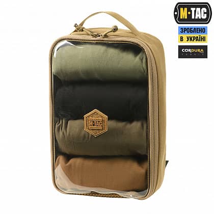 4 - Органайзер утилітарний прозорий Elite Large Gen.II M-Tac. Койот