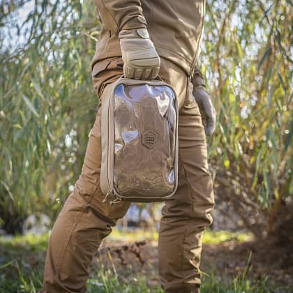 9 - Органайзер утилітарний прозорий Elite Large Gen.II M-Tac. Койот