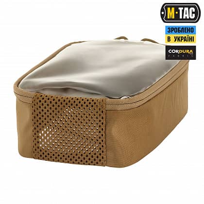 4 - Органайзер утилітарний прозорий Elite Small (22х14 см) M-Tac. Койот