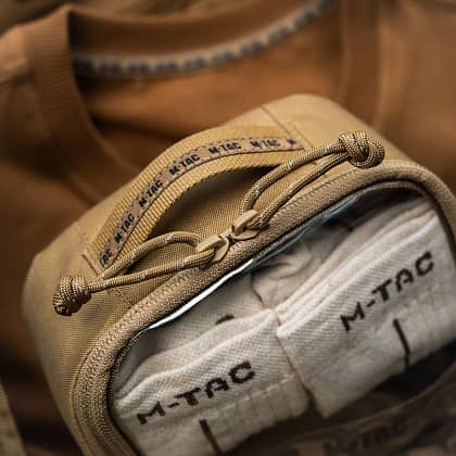 6 - Органайзер утилітарний прозорий Elite Small (22х14 см) M-Tac. Койот