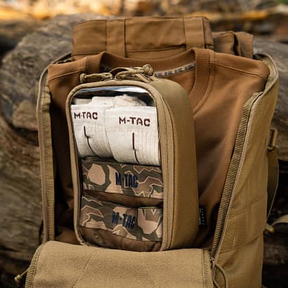 8 - Органайзер утилітарний прозорий Elite Small (22х14 см) M-Tac. Койот