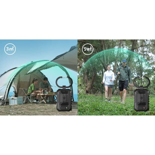 8 - Портативний фумігатор кемпінговий Flextail Light Repe. Зелений