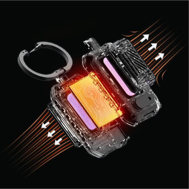 9 - Портативний фумігатор кемпінговий Flextail Light Repe. Зелений