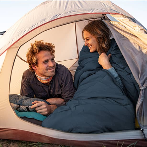 3 - Спальний мішок правий F150 NH22MSD05 Naturehike. Темно-блакитний