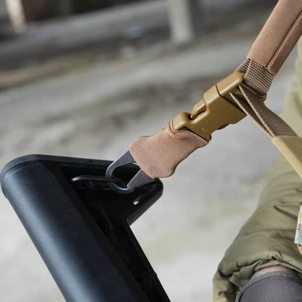 7 - Ремінь збройовий RAGNAROK триточковий з широким наплічником KRAKEN carbine. Койот