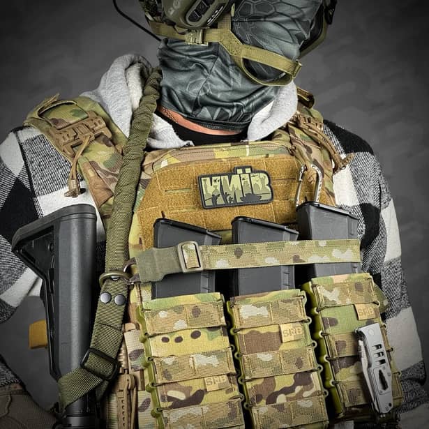 5 - Ремінь збройовий еластичний одно/двоточковий RAGNAROK FORSETI. Мультикам