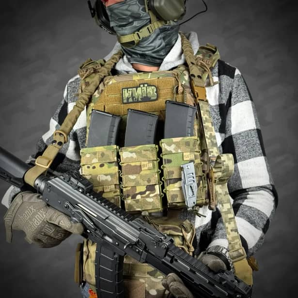 3 - Ремінь збройовий еластичний одно/двоточковий RAGNAROK FORSETI. Піксель