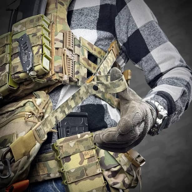 5 - Ремінь збройовий еластичний одно/двоточковий RAGNAROK FORSETI. Піксель