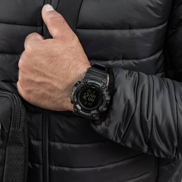 15 - Годинник тактичний 2037 Army M-Tac. Чорний