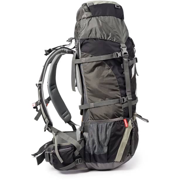 16 - Рюкзак туристический Naturehike NH70B070-B, 70л+5л. Черно-серый
