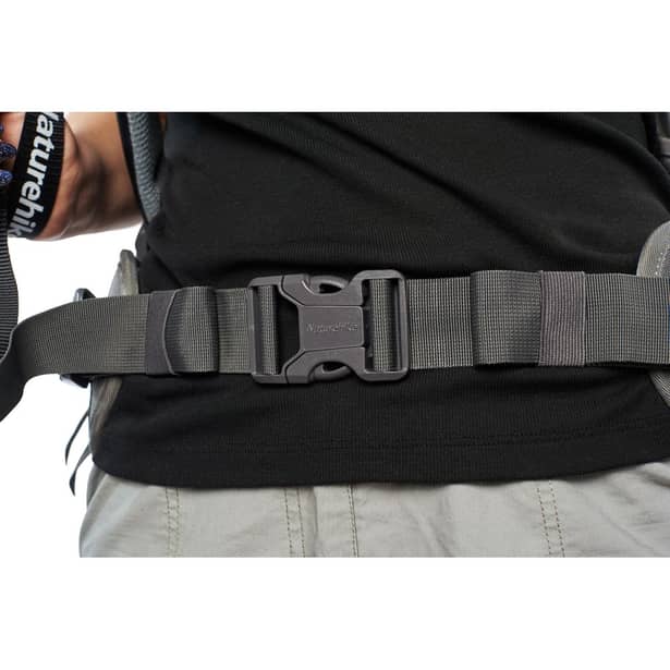 2 - Рюкзак туристический Naturehike NH70B070-B, 70л+5л. Черно-серый