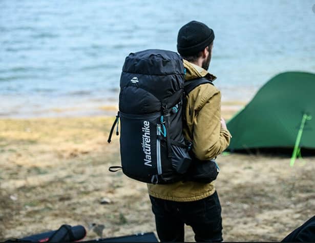 2 - Рюкзак туристический Naturehike NH18Y045-Q, 45л. Черный
