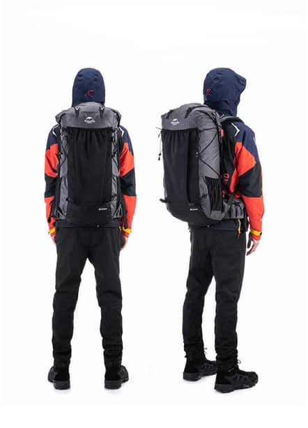 5 - Рюкзак туристический Naturehike Rock NH19BP095, 60+5л. Черный