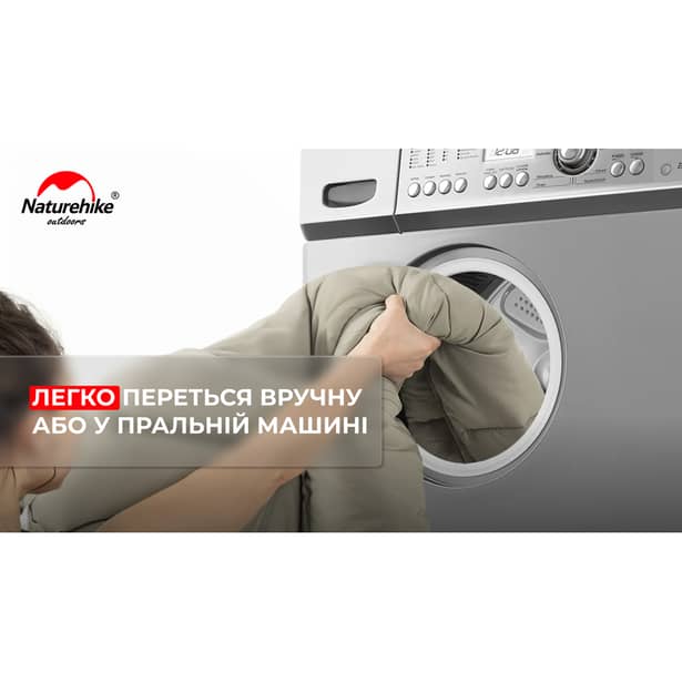 9 - Спальник з капюшоном Naturehike M400 NH20MSD02, (1°C), лівий, зелений