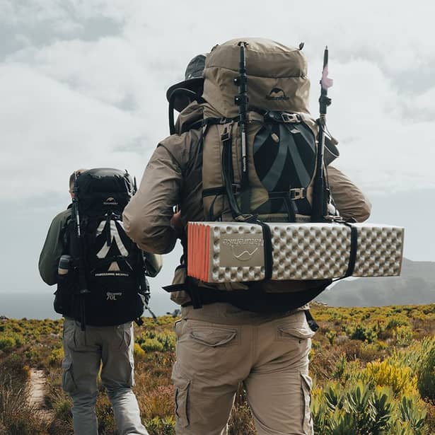 2 - Рюкзак туристический Naturehike NH70B070-B, 70л+5л. Светло-коричневый