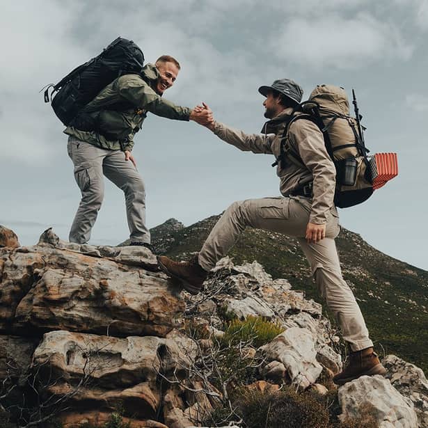 5 - Рюкзак туристический Naturehike NH70B070-B, 70л+5л. Светло-коричневый