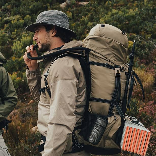 6 - Рюкзак туристический Naturehike NH70B070-B, 70л+5л. Светло-коричневый