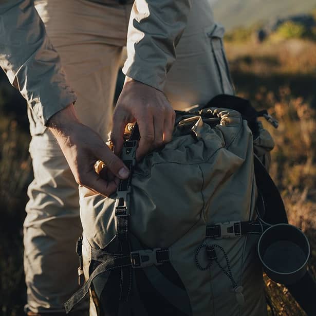 7 - Рюкзак туристический Naturehike NH70B070-B, 70л+5л. Светло-коричневый