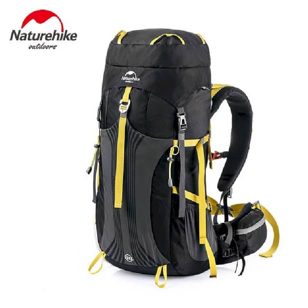 1 - Рюкзак туристический Naturehike NH16Y020-Q, 55л. Черный