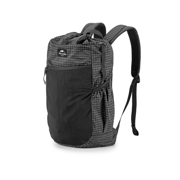 1 - Рюкзак туристичний Naturehike NH20BB206, 20л. Графіт в клітинку