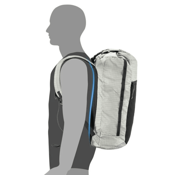 2 - Рюкзак туристичний Naturehike NH20BB206, 20л. Графіт в клітинку