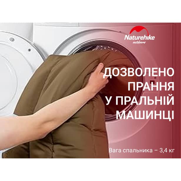 10 - Спальний мішок 3 в 1 Naturehike CR450 CNH22SD011, коричневий