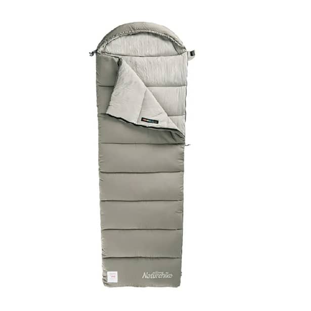 1 - Спальний мішок з капюшоном Naturehike M300 NH20MSD02, зелений, правий