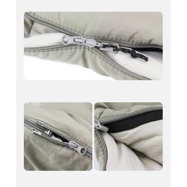 6 - Спальний мішок з капюшоном Naturehike M300 NH20MSD02, зелений, правий