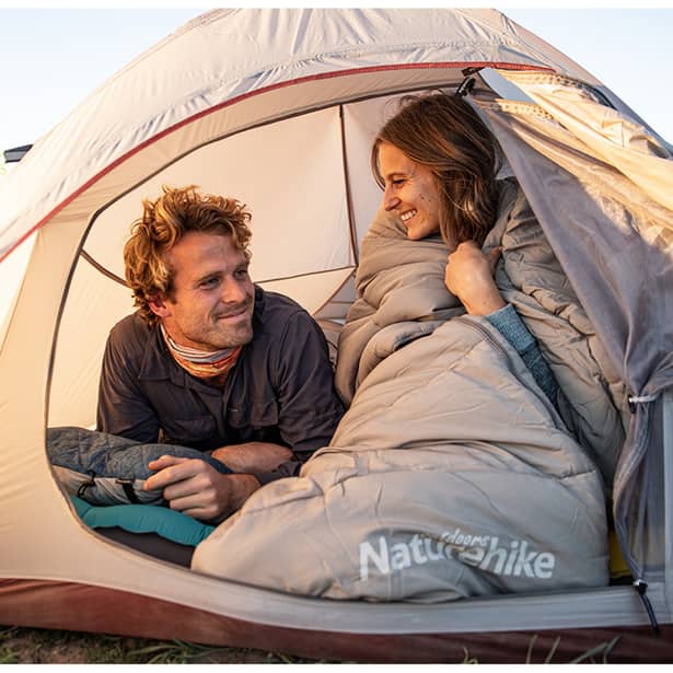 12 - Спальний мішок з капюшоном Naturehike M300 NH20MSD02, зелений, правий