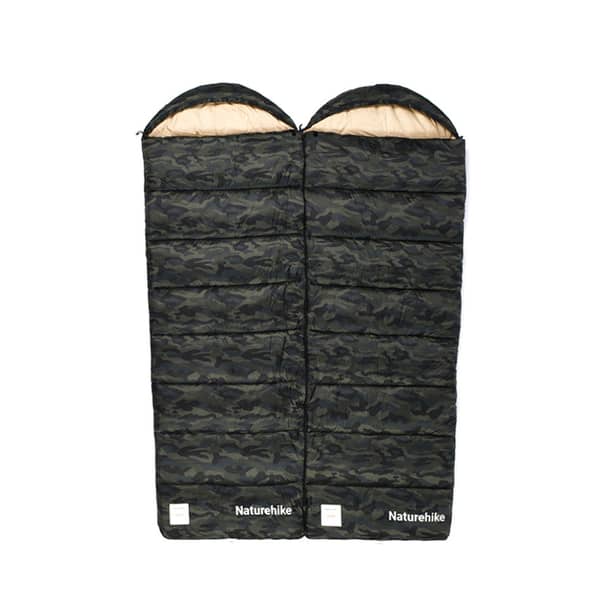 2 - Спальний мішок з капюшоном Naturehike M320 CNK2350WS023, зелений камуфляж, лівий