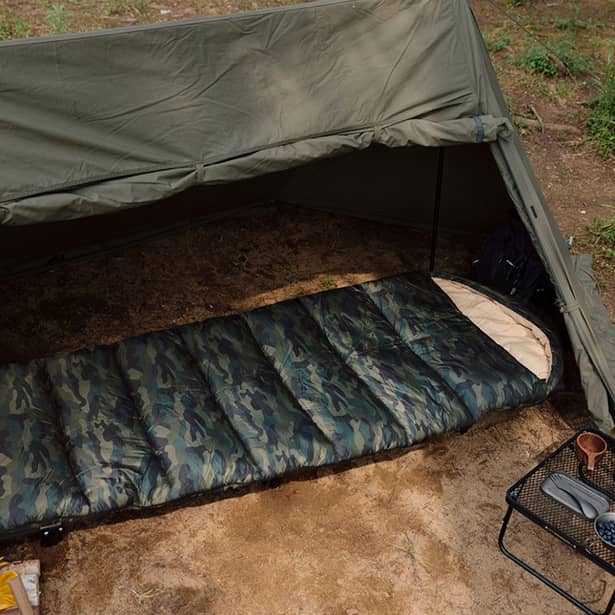 6 - Спальний мішок з капюшоном Naturehike M320 CNK2350WS023, зелений камуфляж, лівий