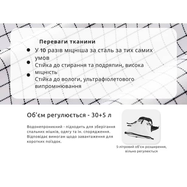11 - Рюкзак туристический Naturehike CNK2300016, 30+5л. Черный