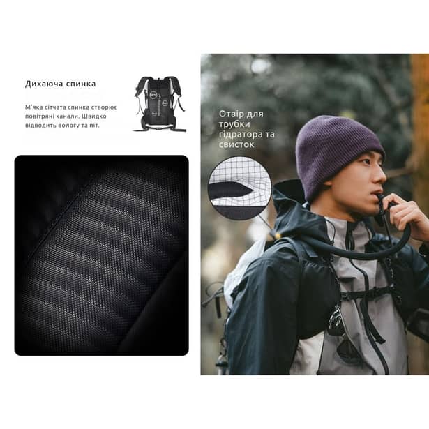 3 - Рюкзак туристический Naturehike CNK2300016, 30+5л. Коричневый