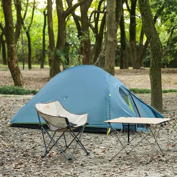 4 - Крісло складане Naturehike NH20JJ022 600D Oxford Cotton / сталь, чорний