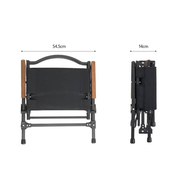 2 - Крісло складане Naturehike CNK2350JJ015, алюміній, чорний