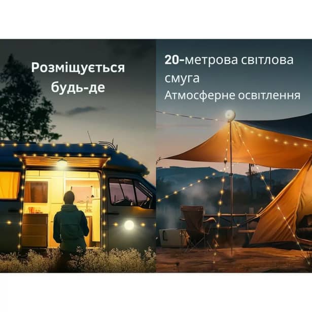 8 - Ліхтар-гірлянда кемпінговий NexTool Milky Way GW20