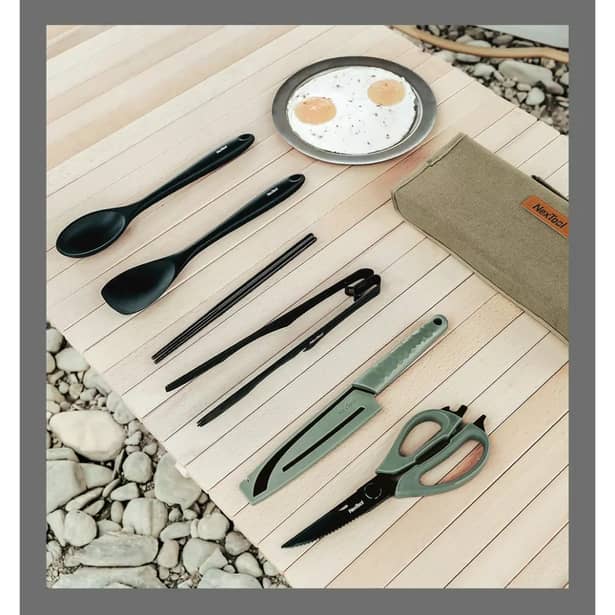 10 - Кемпинговый набор кухонной посуды NexTool Outdoor Cooking set, 6 предметов