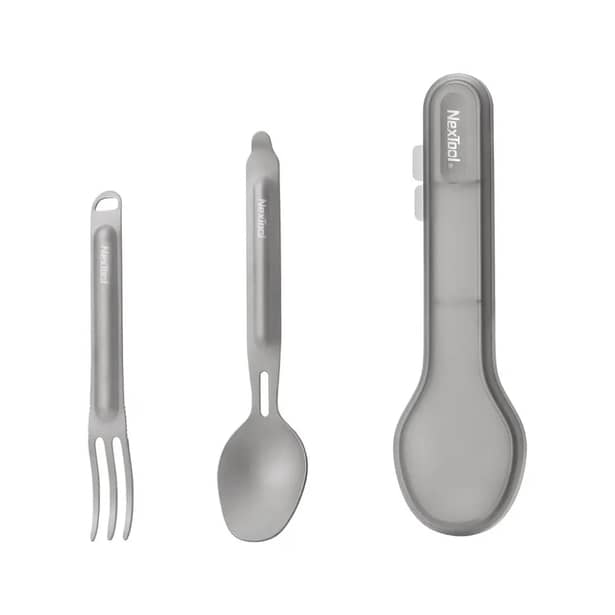 1 - Набор столовых приборов NexTool Titanium Tableware Set из титана