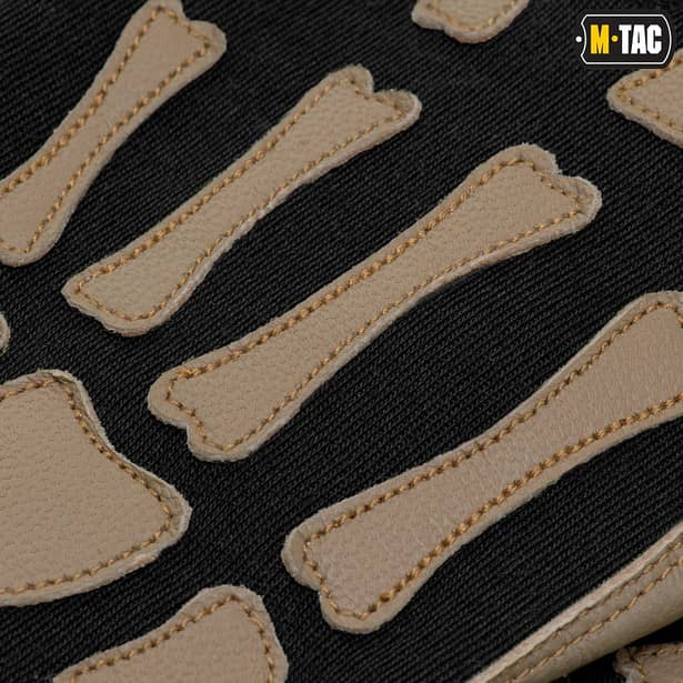6 - Тактичні рукавички M-Tac Skeleton Nomex. Чорний/Койот