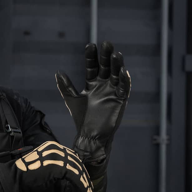 9 - Тактичні рукавички M-Tac Skeleton Nomex. Чорний/Койот