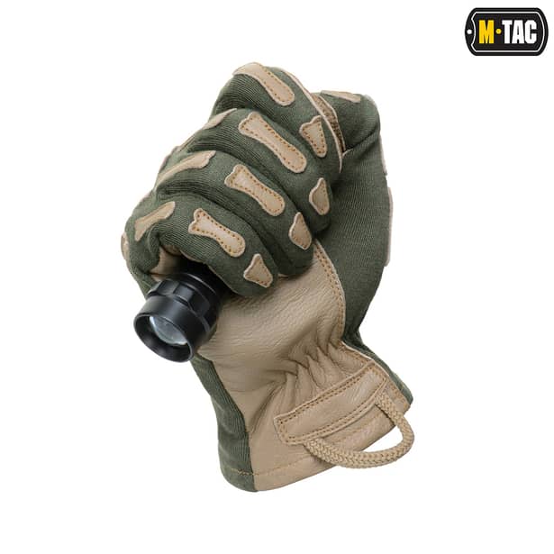 5 - Тактичні рукавички M-Tac Skeleton Nomex. Олива/Койот